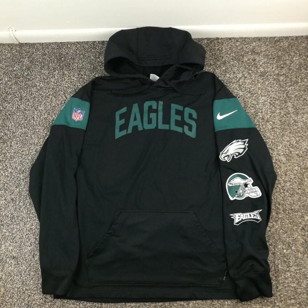 2022 Philadelphia Eagles Hoodie Nike On Field Fleece Sweatshirt Mens Medium - Picture 2 of 11